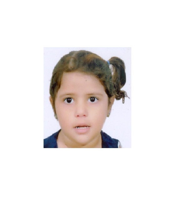 Orphan Mira from Beirut is five years old