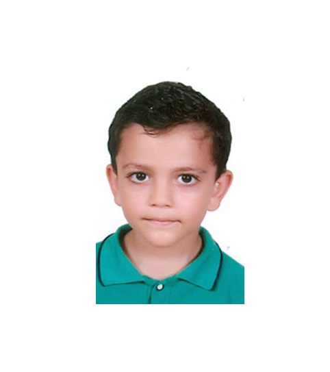 Orphan Mahmoud is six years old